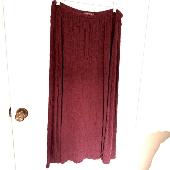 Cut Loose Sweater Set – Top & Skirt – Burgundy, Size Large NWOT - Picture 3 of 16